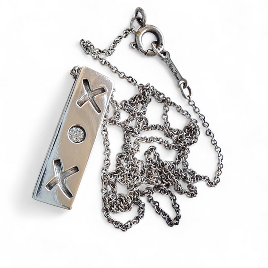 Paloma Picasso Graffiti X Diamond Pendant Necklace