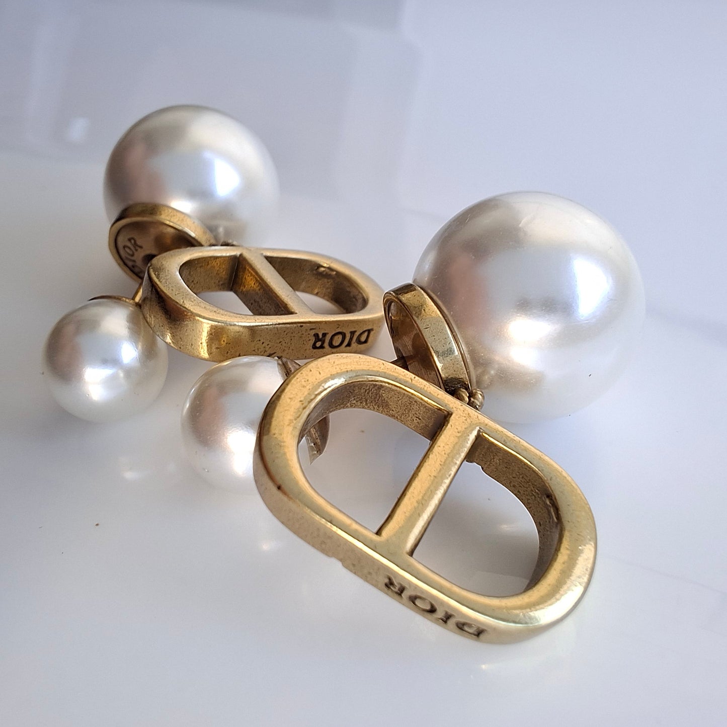 Dior Tribales CD Logo Earrings
