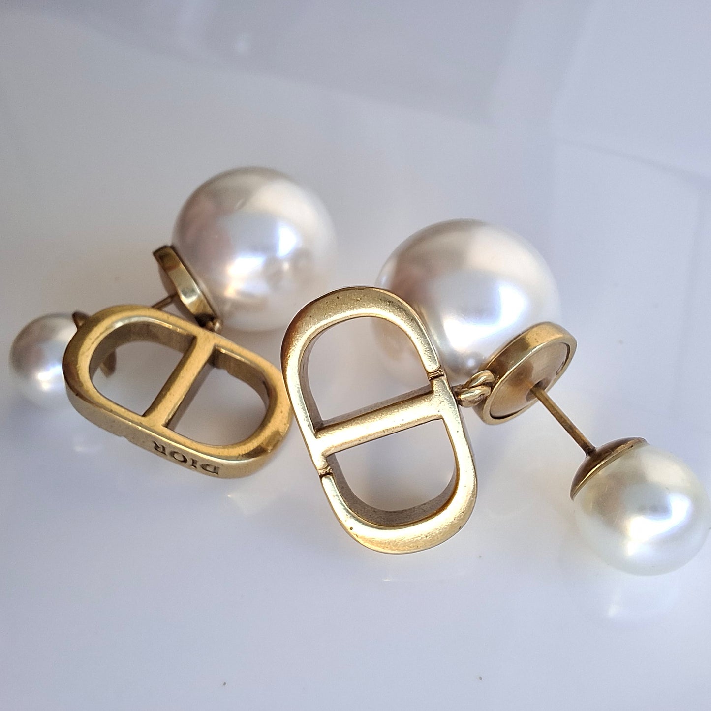 Dior Tribales CD Logo Earrings