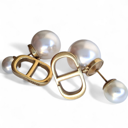 Dior Tribales CD Logo Earrings