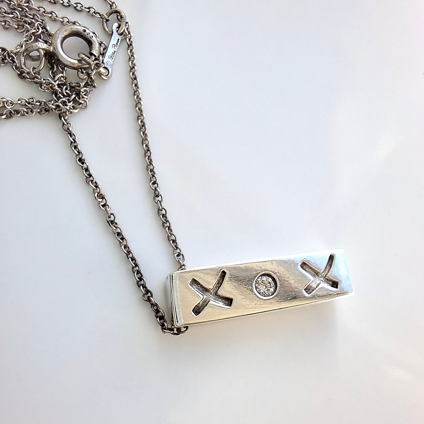 Paloma Picasso Graffiti X Diamond Pendant Necklace