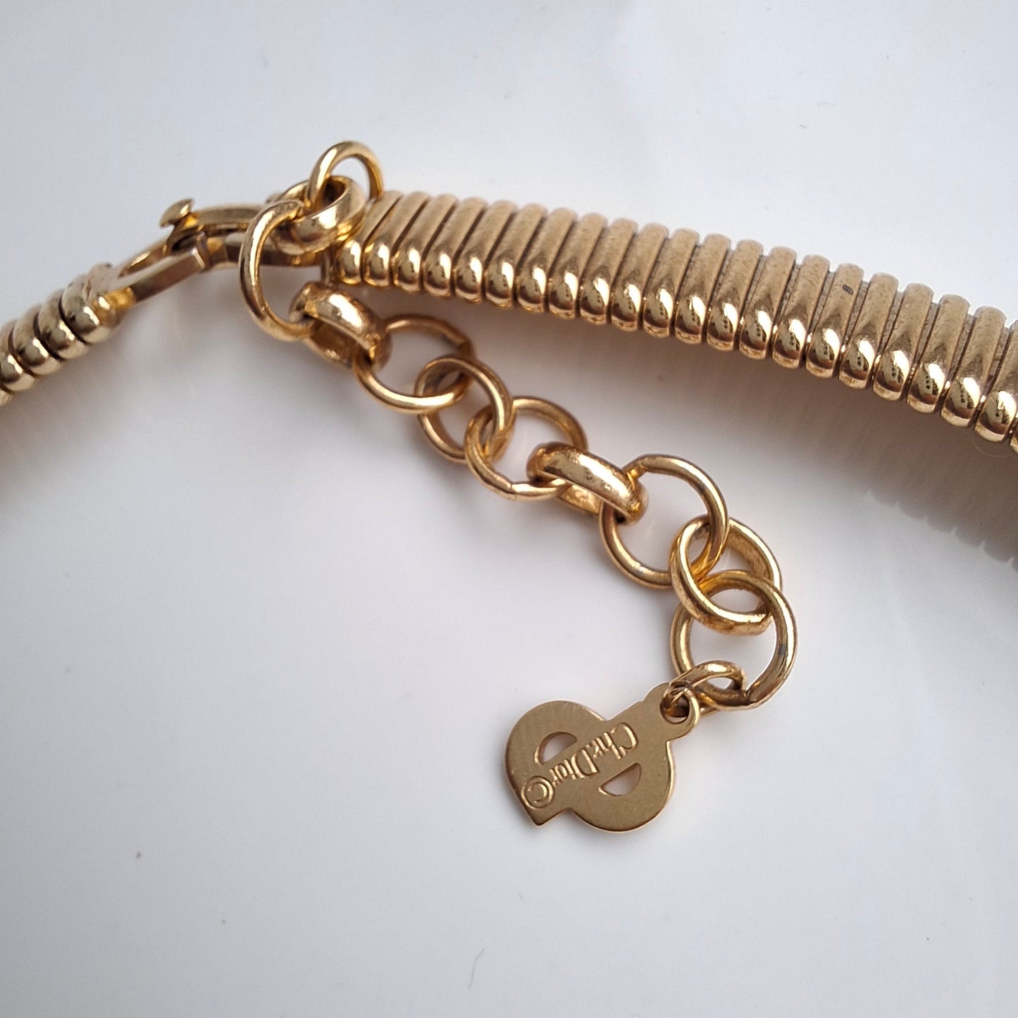 Vintage Christian Dior Omega Necklace