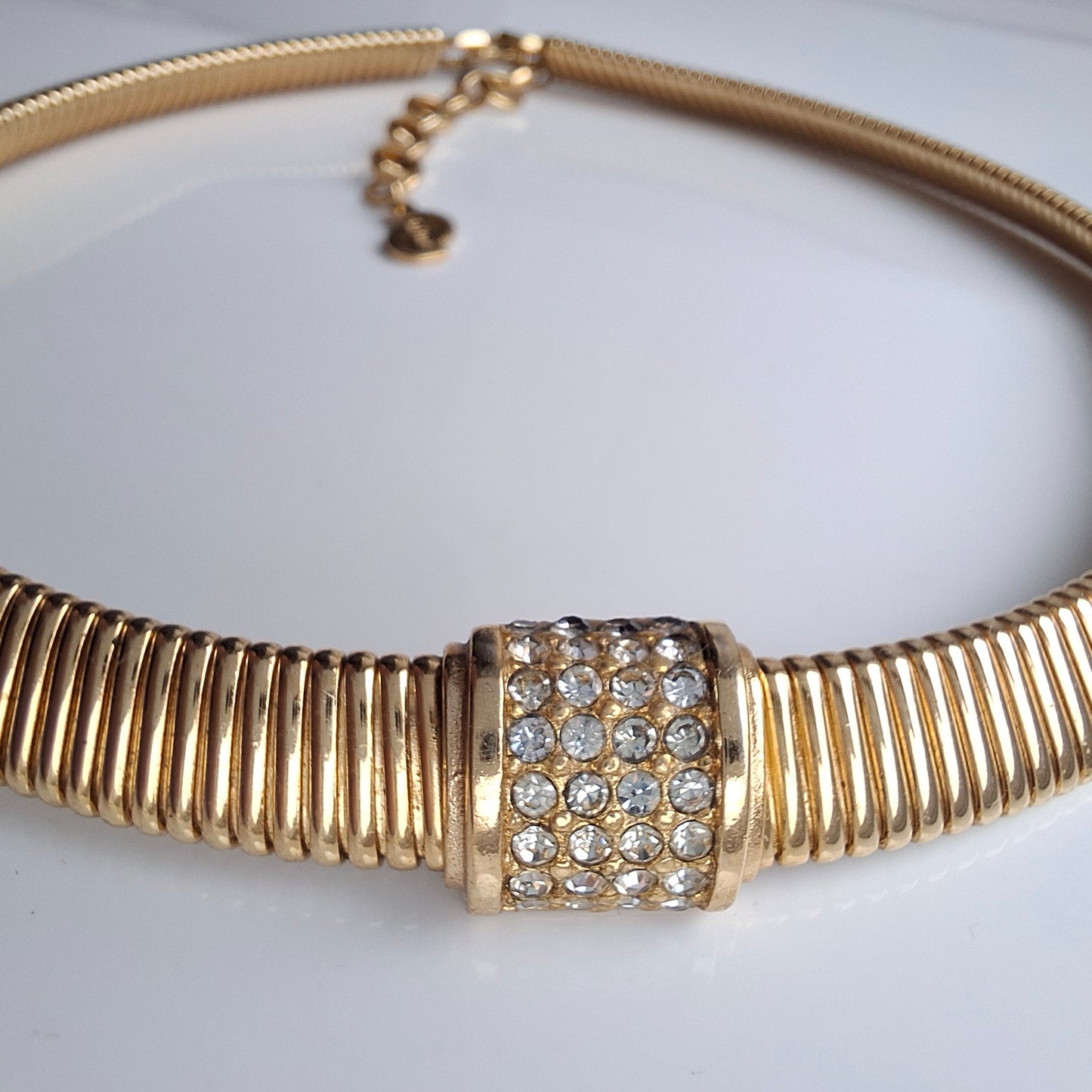 Vintage Christian Dior Omega Necklace