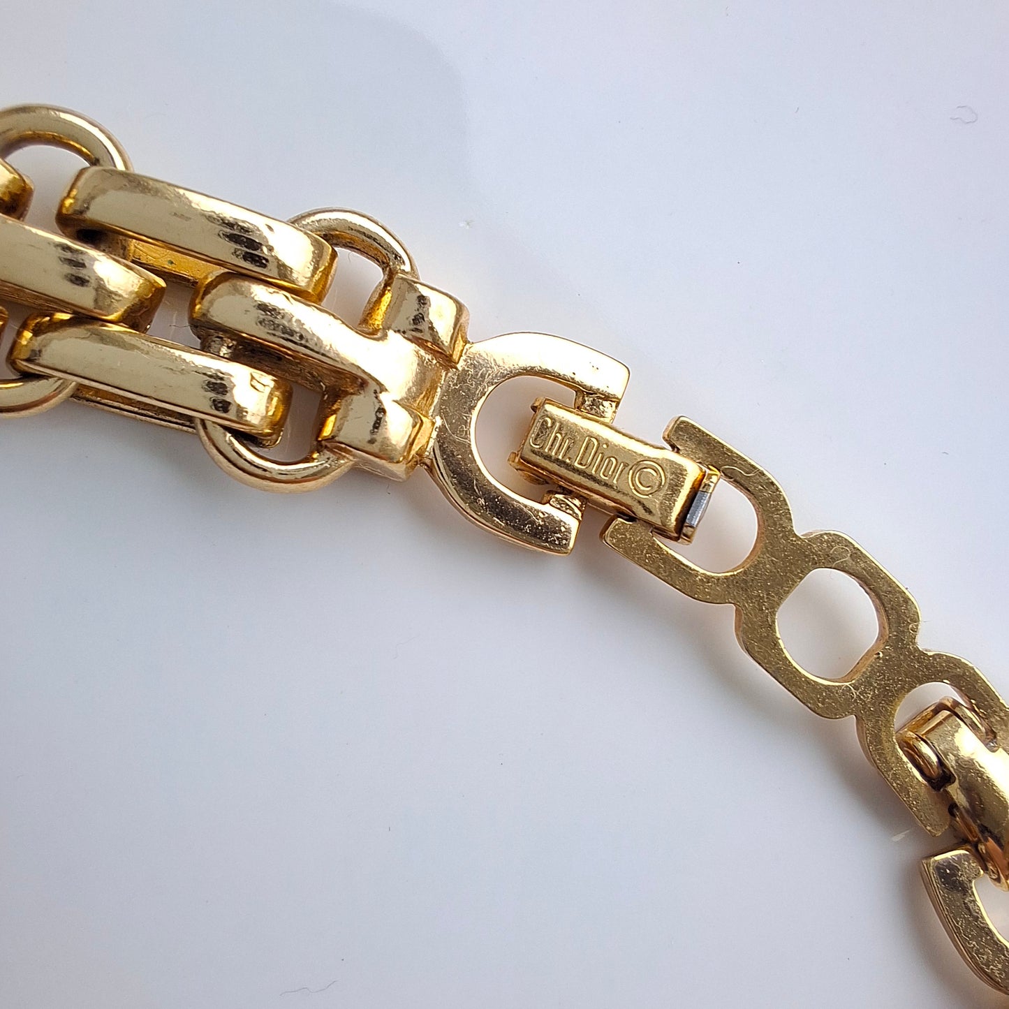 Vintage Christain Dior Fancy Link Necklace