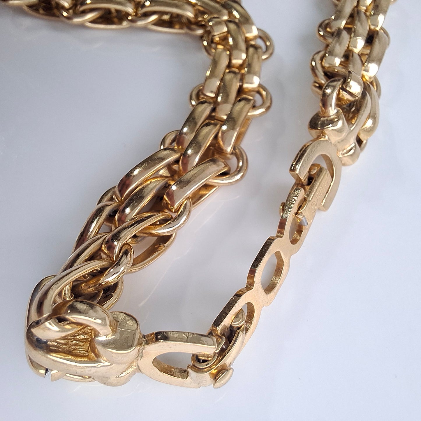 Vintage Christain Dior Fancy Link Necklace