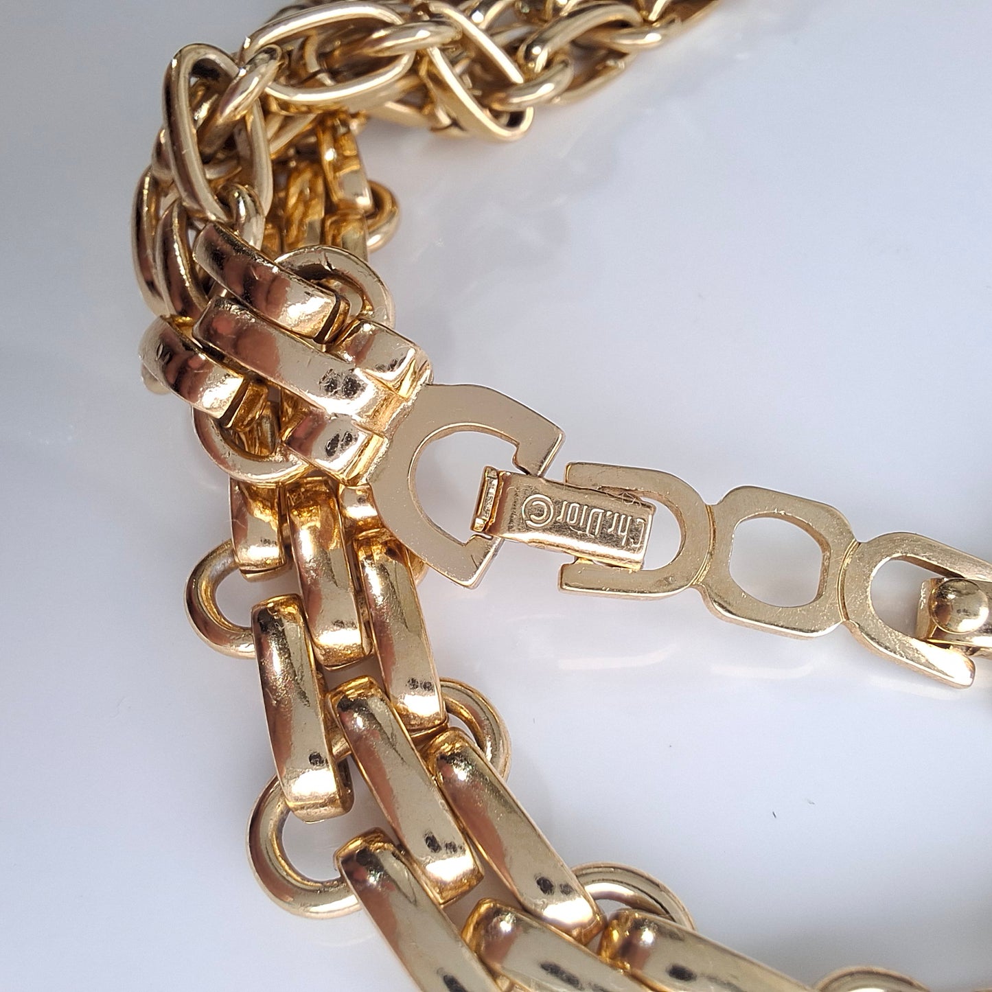 Vintage Christain Dior Fancy Link Necklace