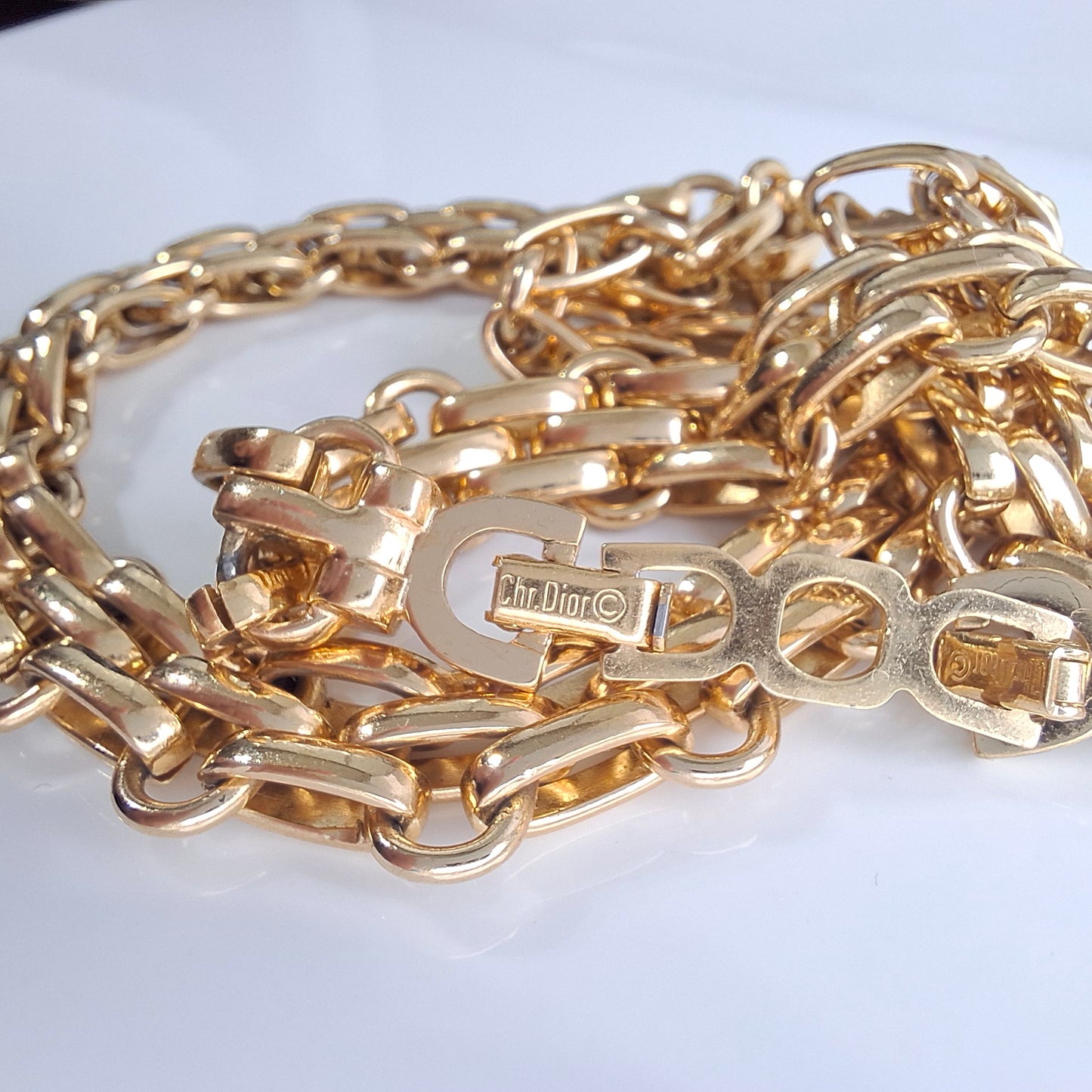 Vintage Christain Dior Fancy Link Necklace
