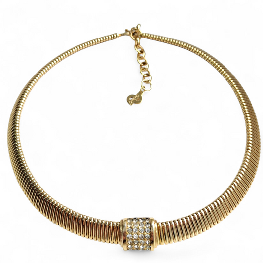 Vintage Christian Dior Omega Necklace