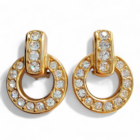 Christian Dior Crystal Earrings