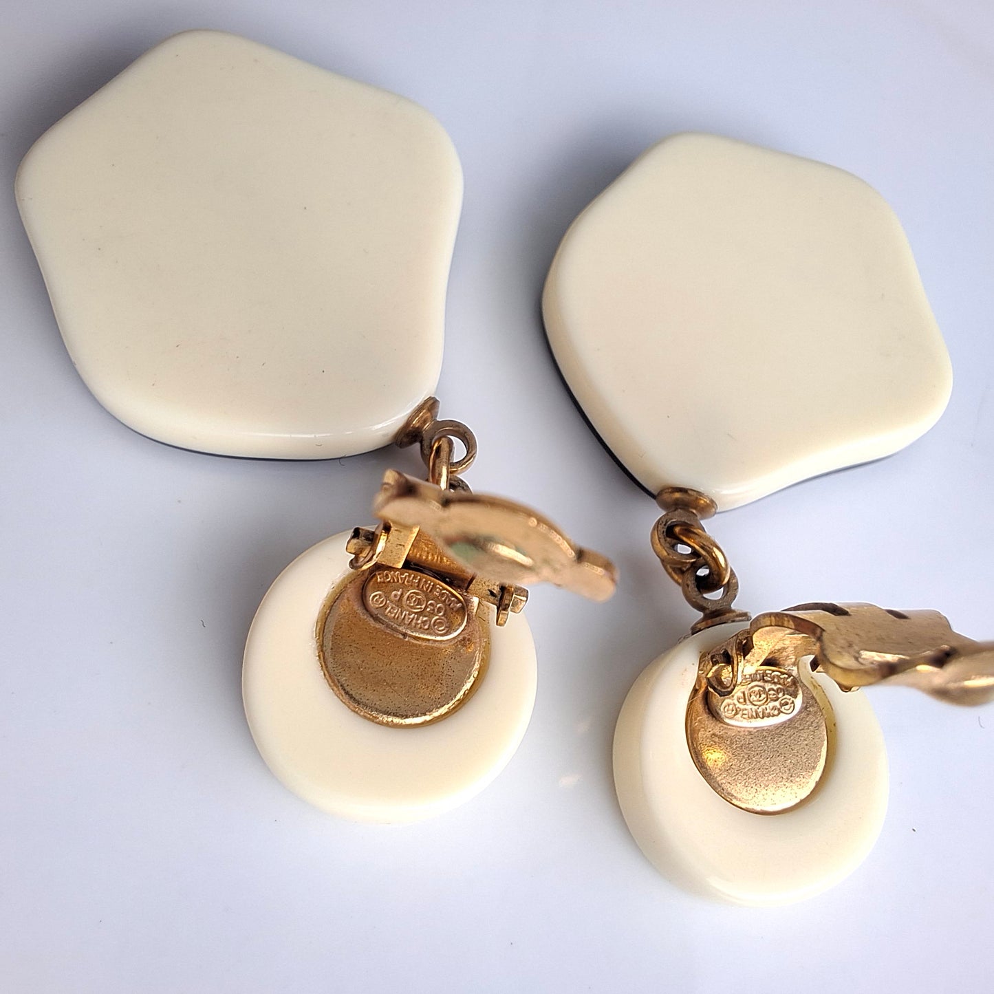 Vintage Chanel Camelia Earrings