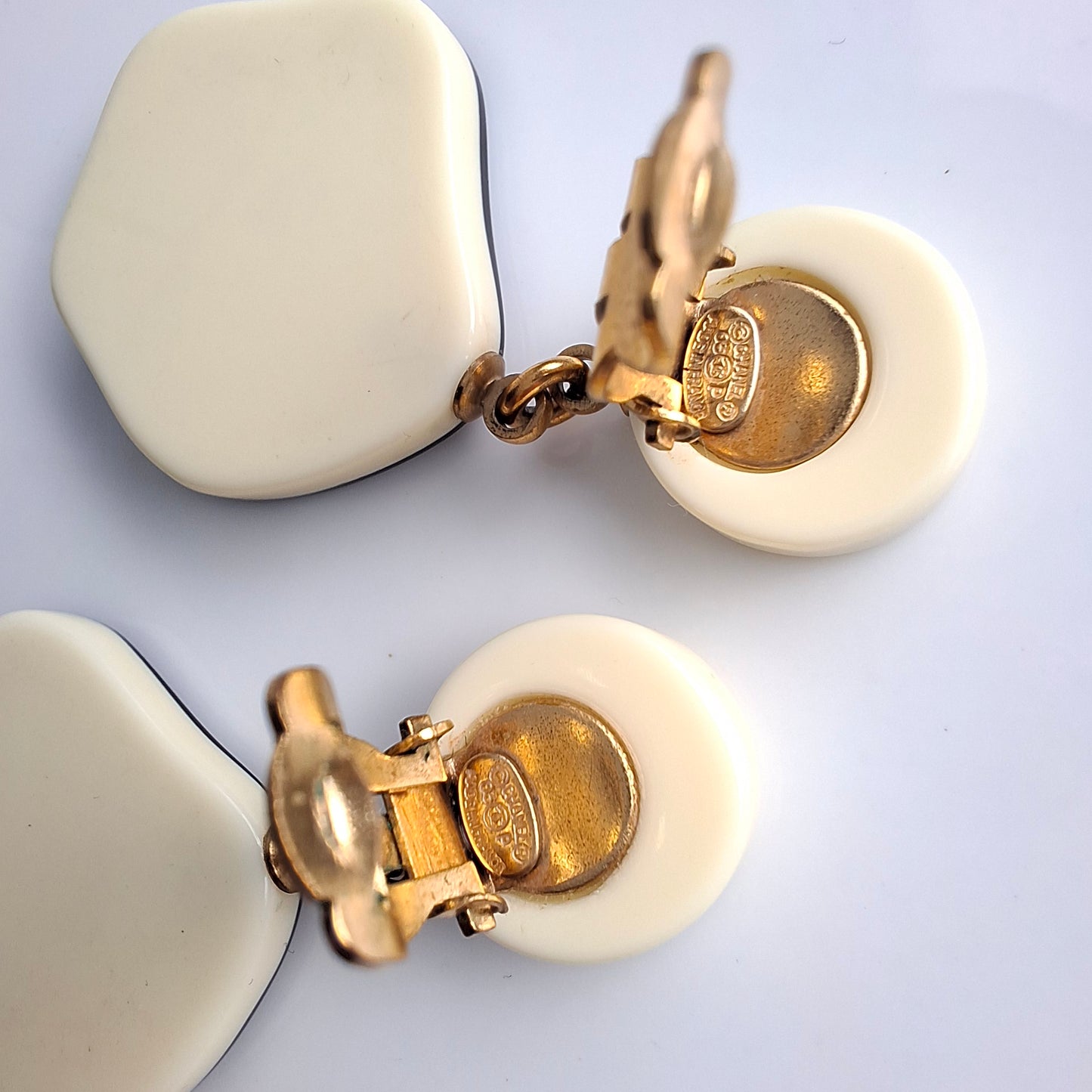 Vintage Chanel Camelia Earrings