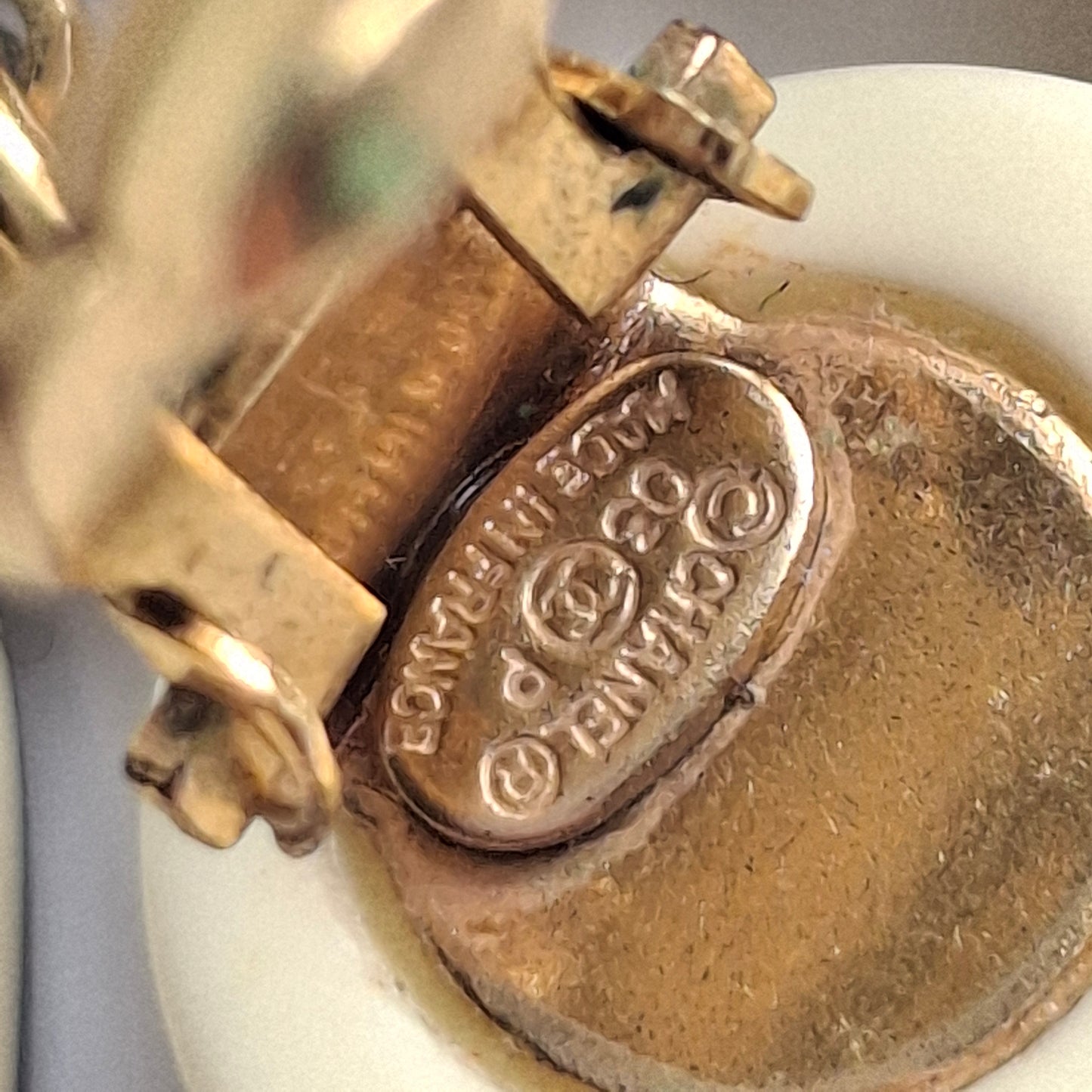 Vintage Chanel Camelia Earrings