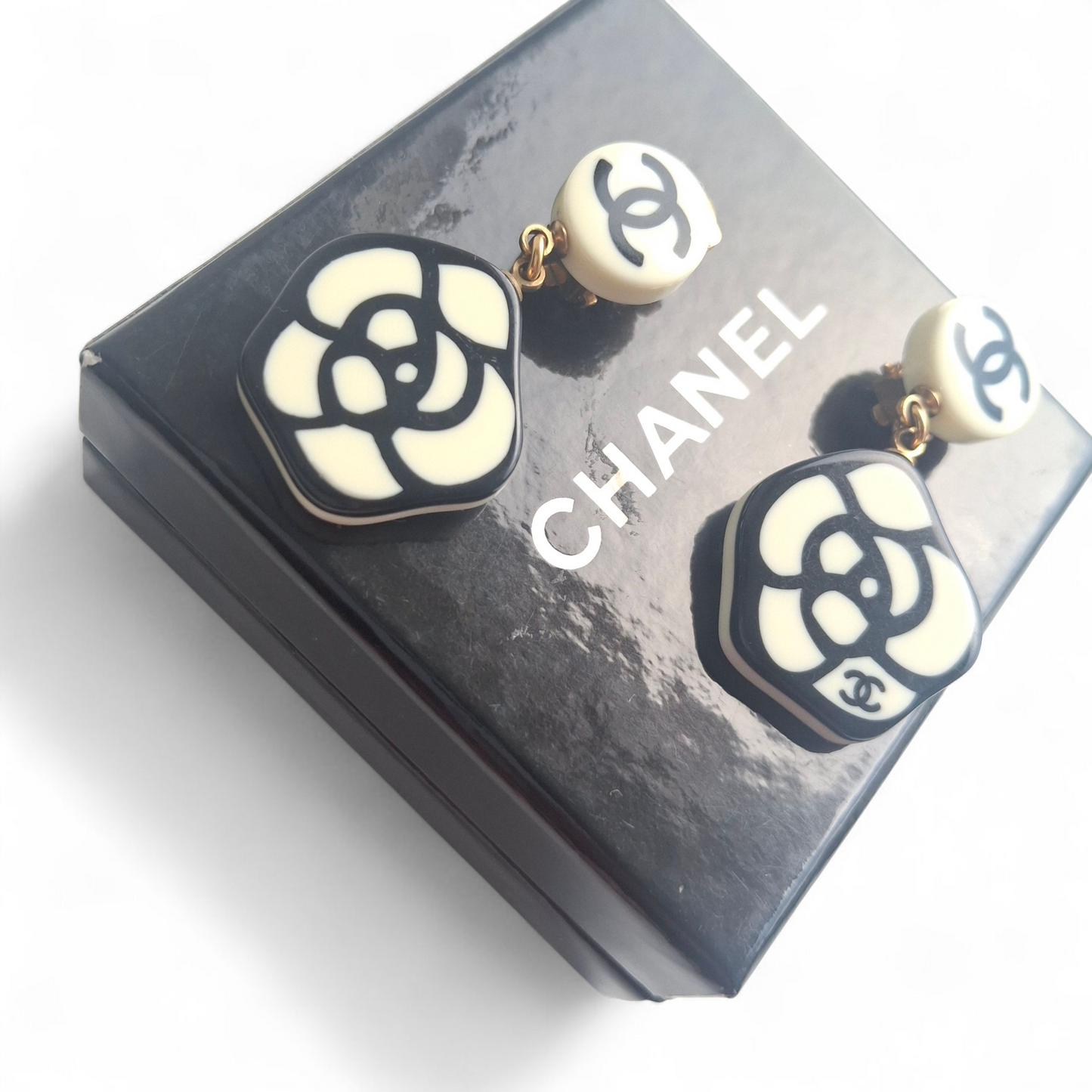 Vintage Chanel Camelia Earrings