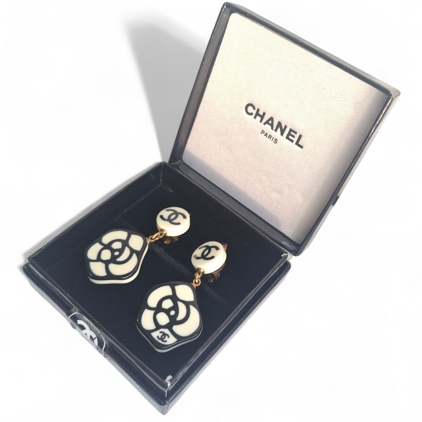 Vintage Chanel Camelia Earrings
