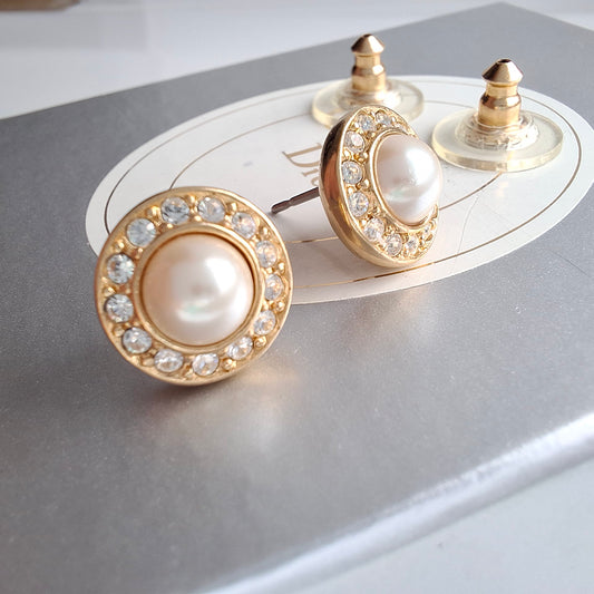 Vintage Christian Dior Stud Earrings