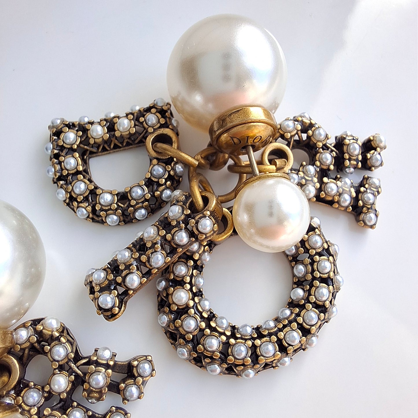 Dior Tribales DIOR logo Earrings