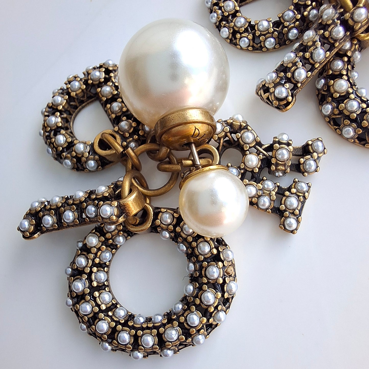 Dior Tribales DIOR logo Earrings