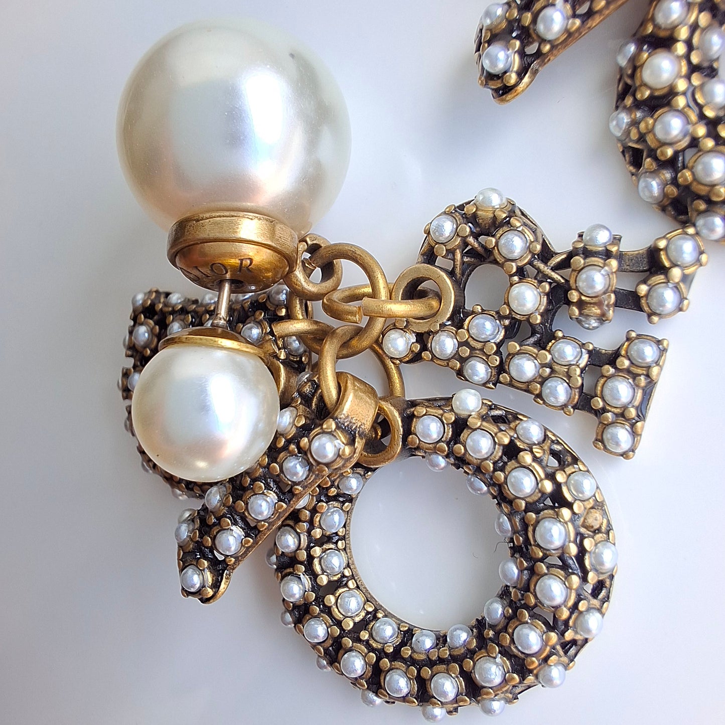 Dior Tribales DIOR logo Earrings