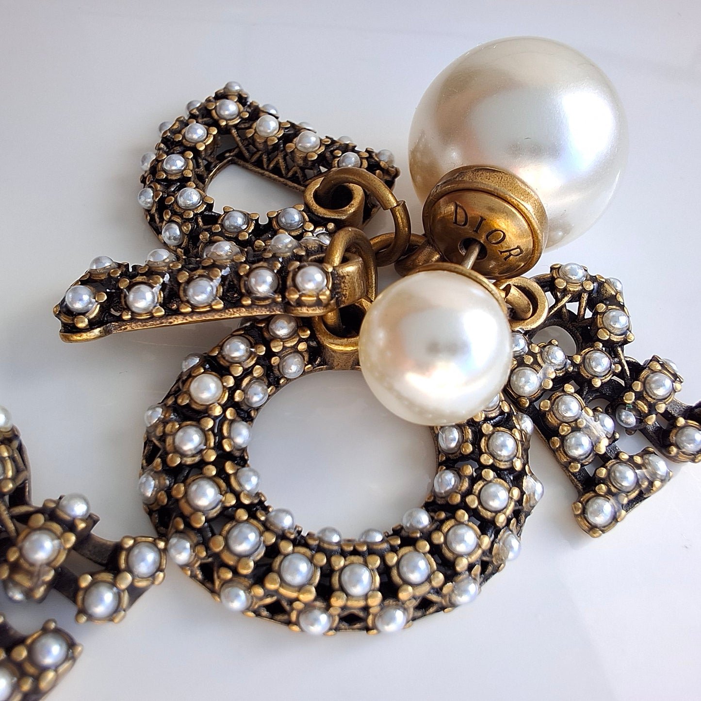 Dior Tribales DIOR logo Earrings