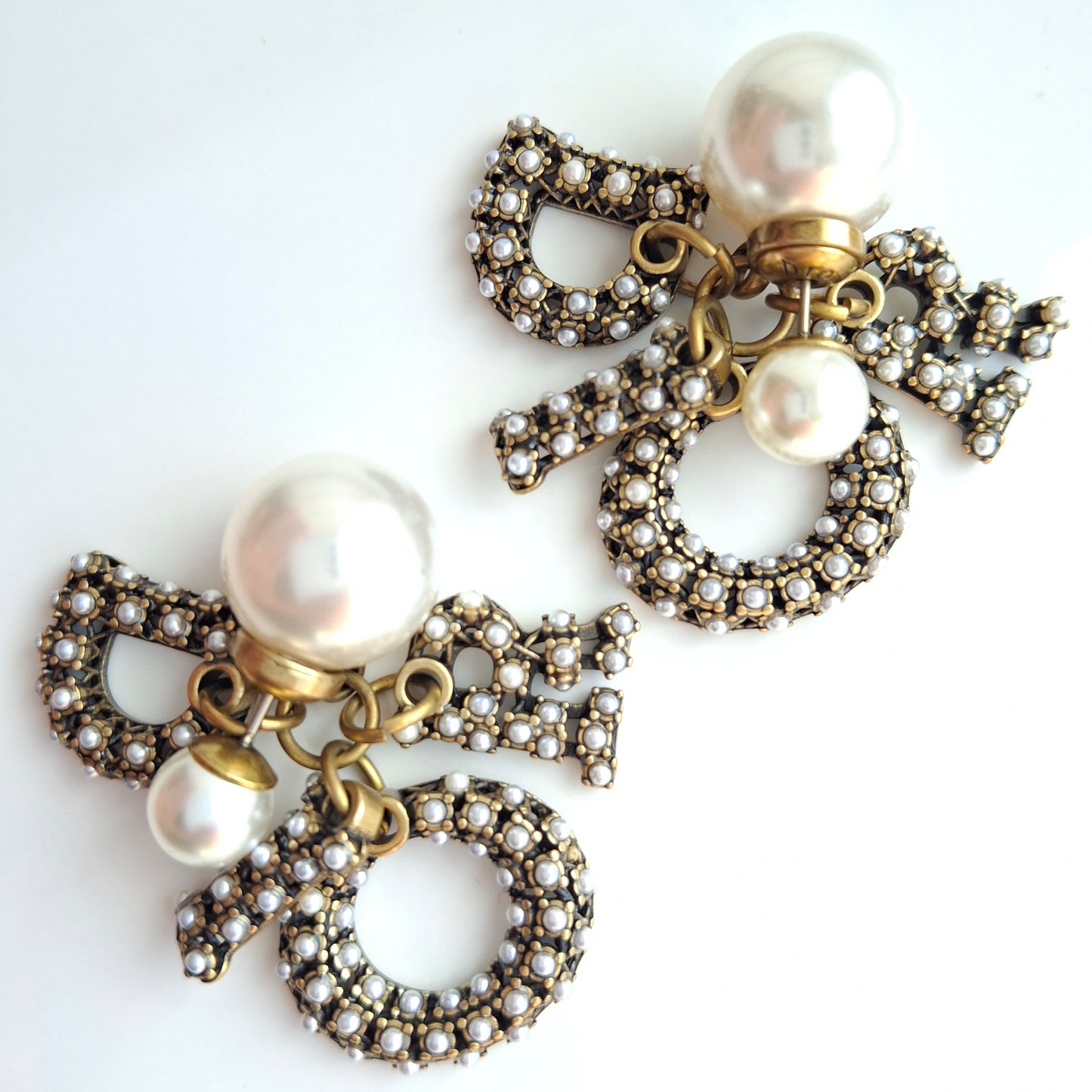 Dior Tribales DIOR logo Earrings