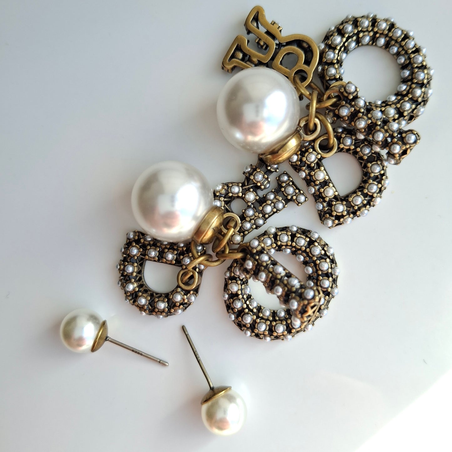 Dior Tribales DIOR logo Earrings