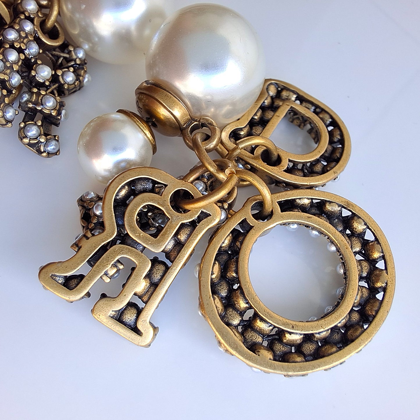 Dior Tribales DIOR logo Earrings