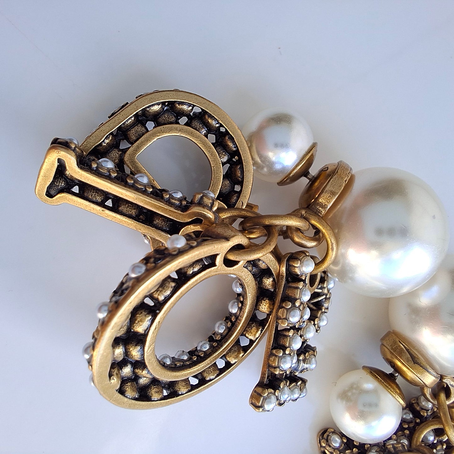 Dior Tribales DIOR logo Earrings