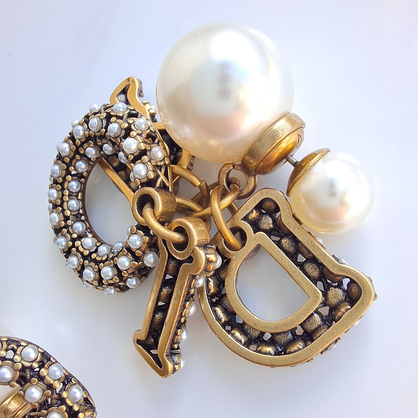 Dior Tribales DIOR logo Earrings