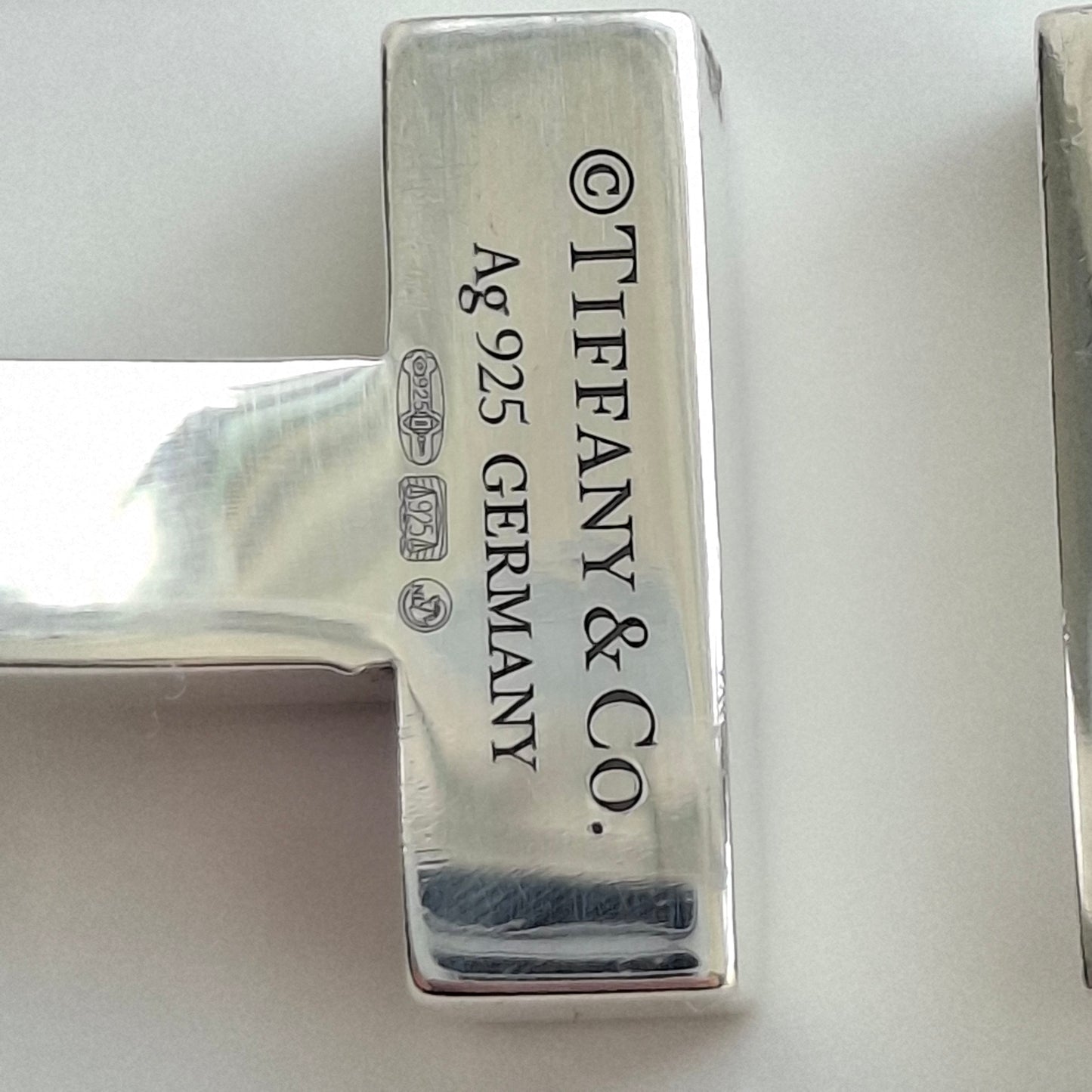 Tiffany & Co. Sterling Silver T Bracelet with Presentation Case