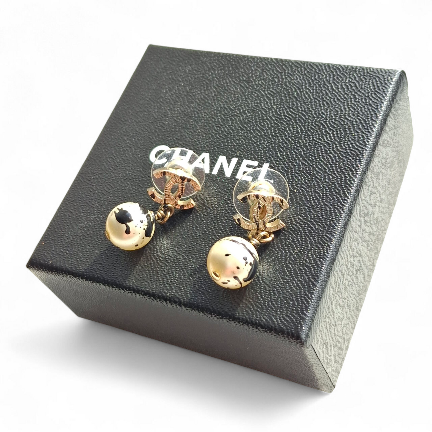 Chanel Jackson Pollock Paint Splatter Earrings