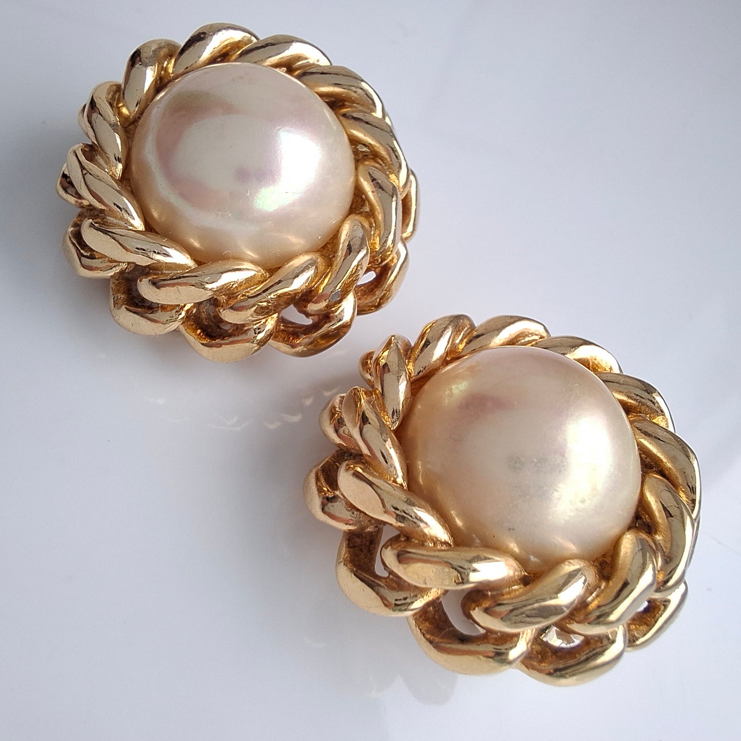 Vintage Christian Dior Faux Pearl Earrings