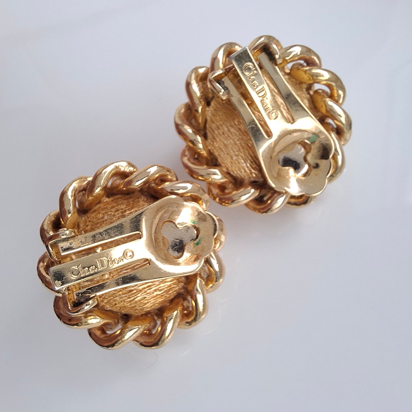 Vintage Christian Dior Faux Pearl Earrings