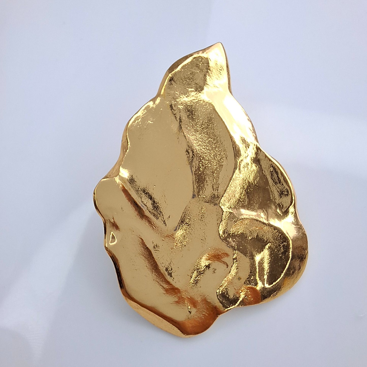Vintage Yves Saint Laurent Gold Leaf Pin Brooch
