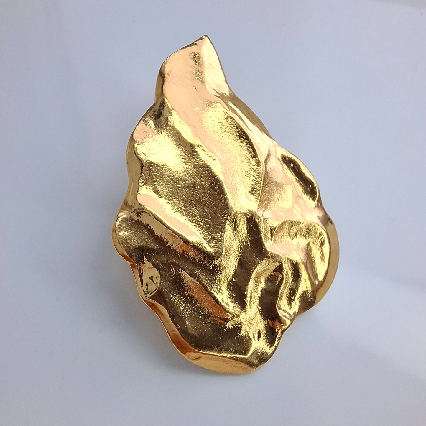 Vintage Yves Saint Laurent Gold Leaf Pin Brooch