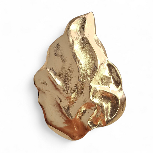 Vintage Yves Saint Laurent Gold Leaf Pin Brooch