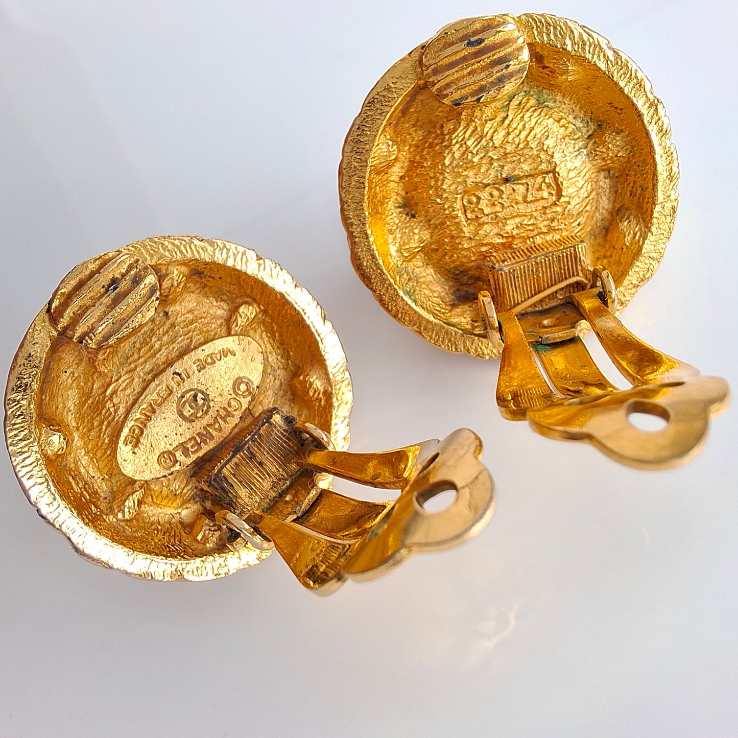 Vintage Chanel Faux Pearl Earrings