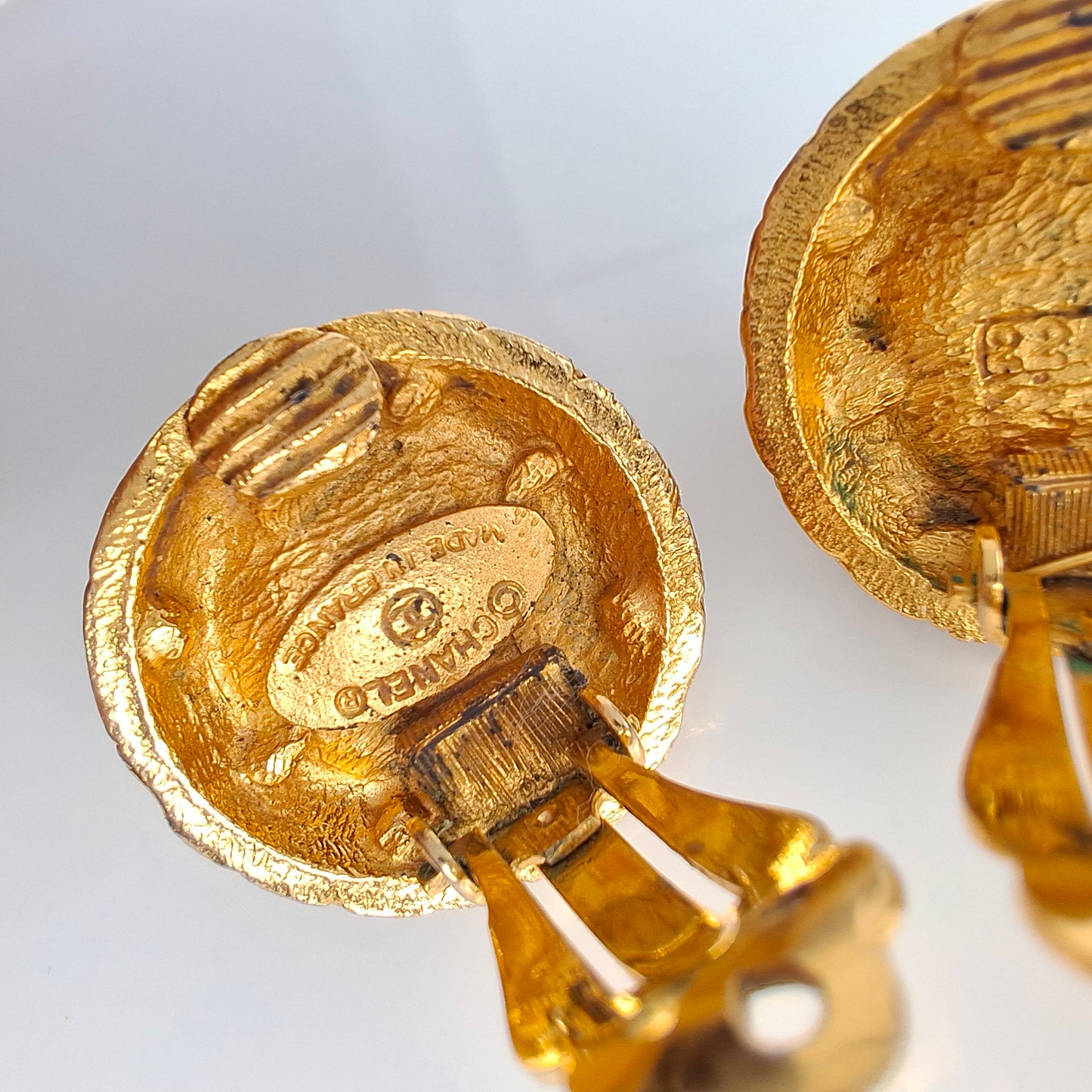 Vintage Chanel Faux Pearl Earrings