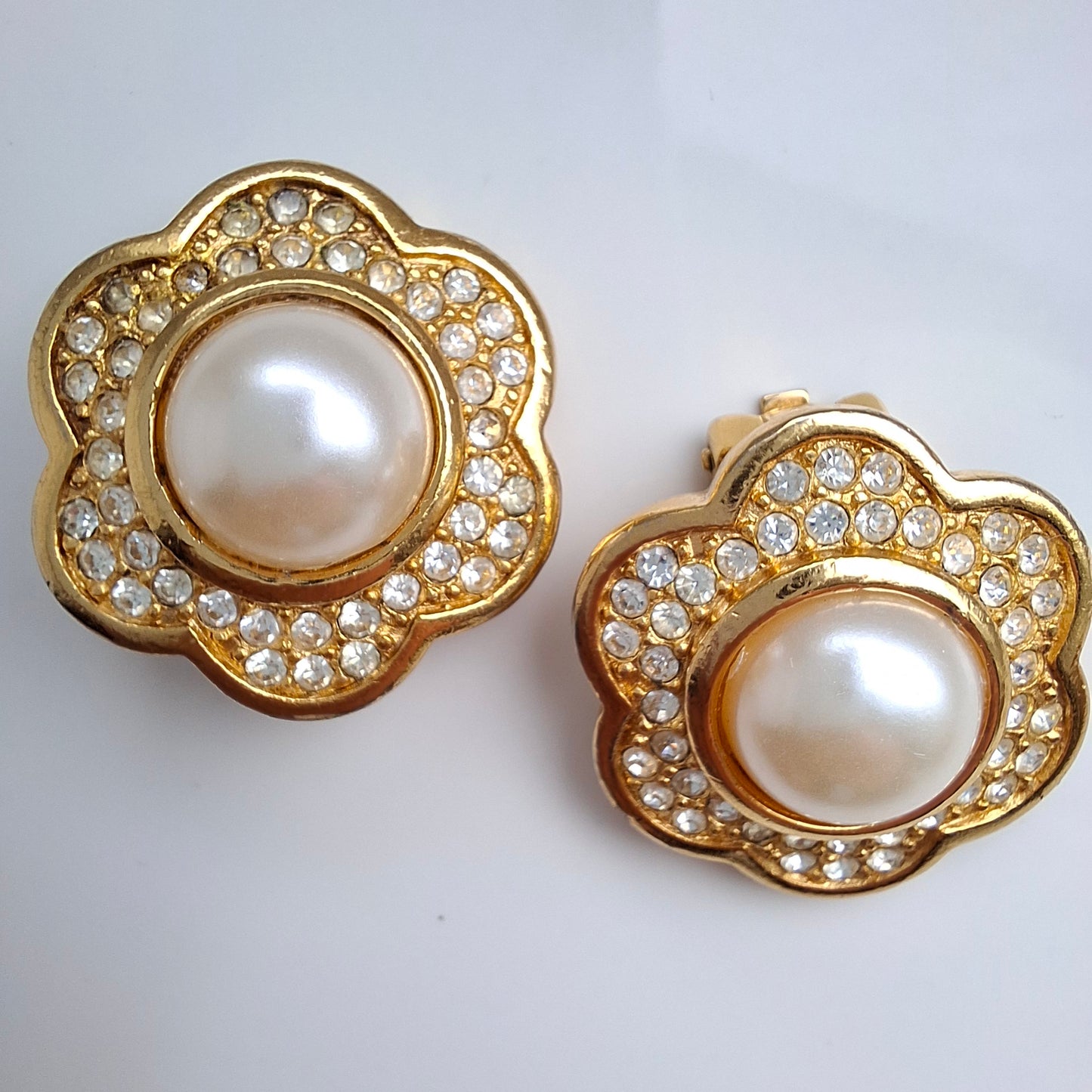 Vintage Christian Dior Pearl Earrings