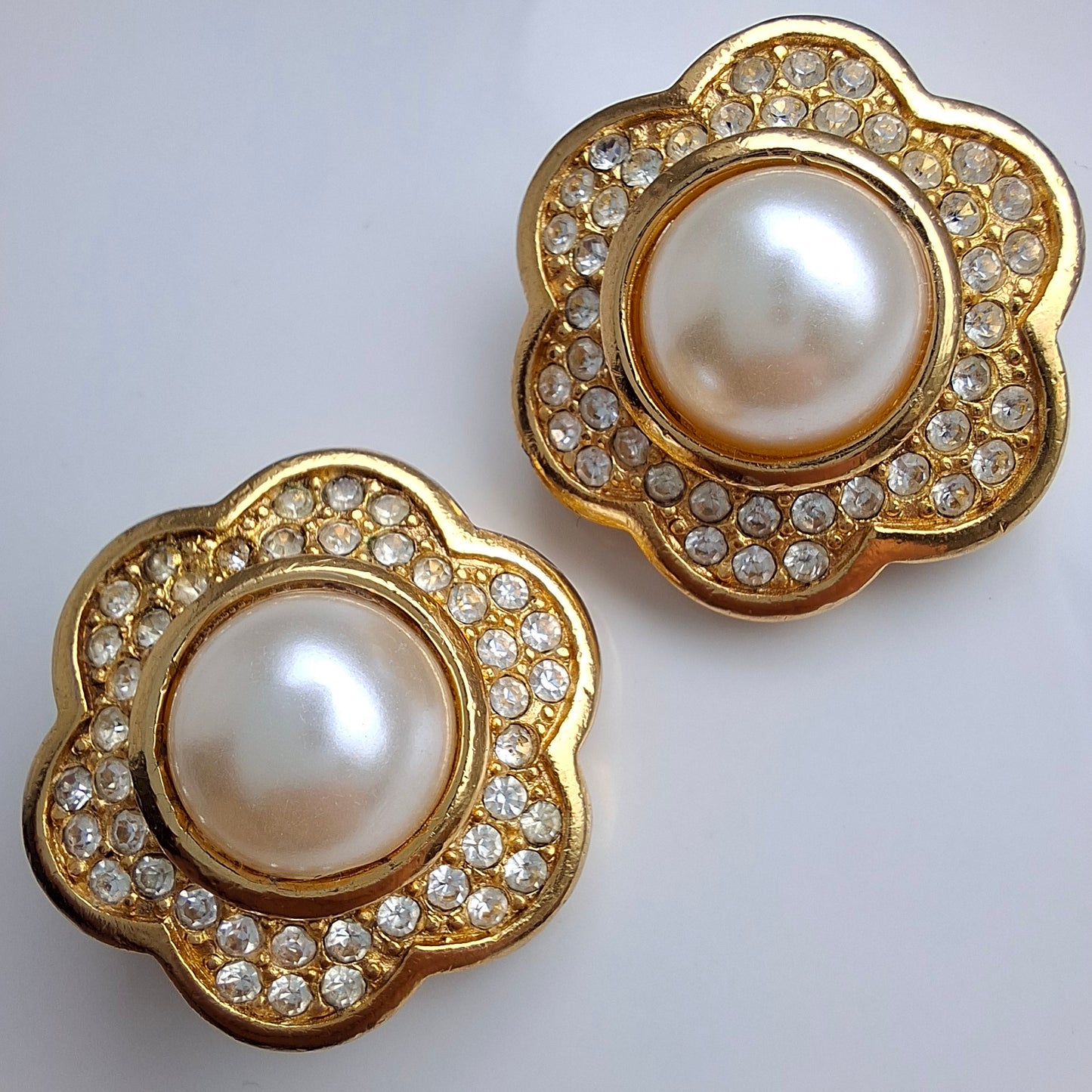Vintage Christian Dior Pearl Earrings