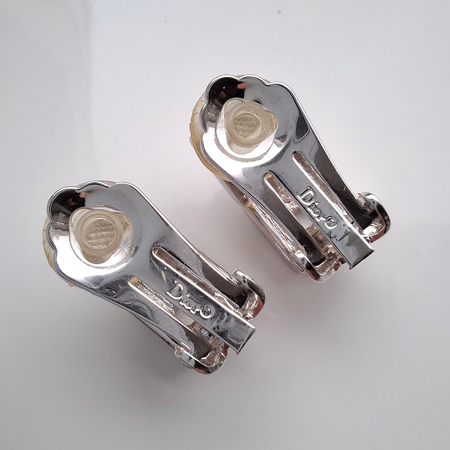 Vintage Christian Dior Diamonte Clip-on Earrings