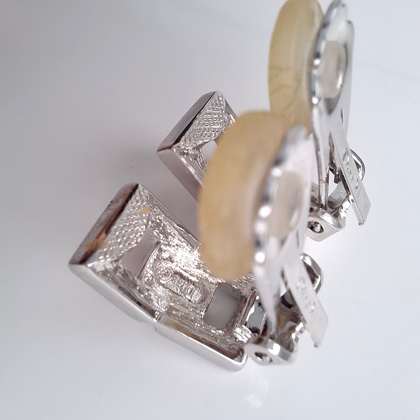 Vintage Christian Dior Diamonte Clip-on Earrings