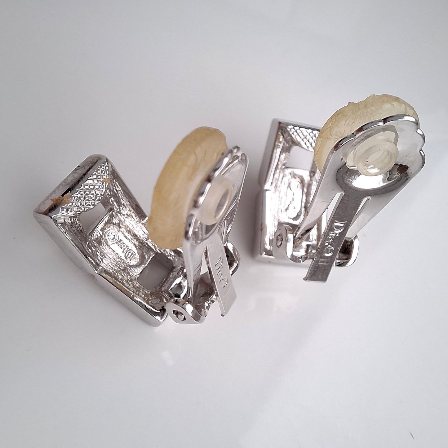 Vintage Christian Dior Diamonte Clip-on Earrings