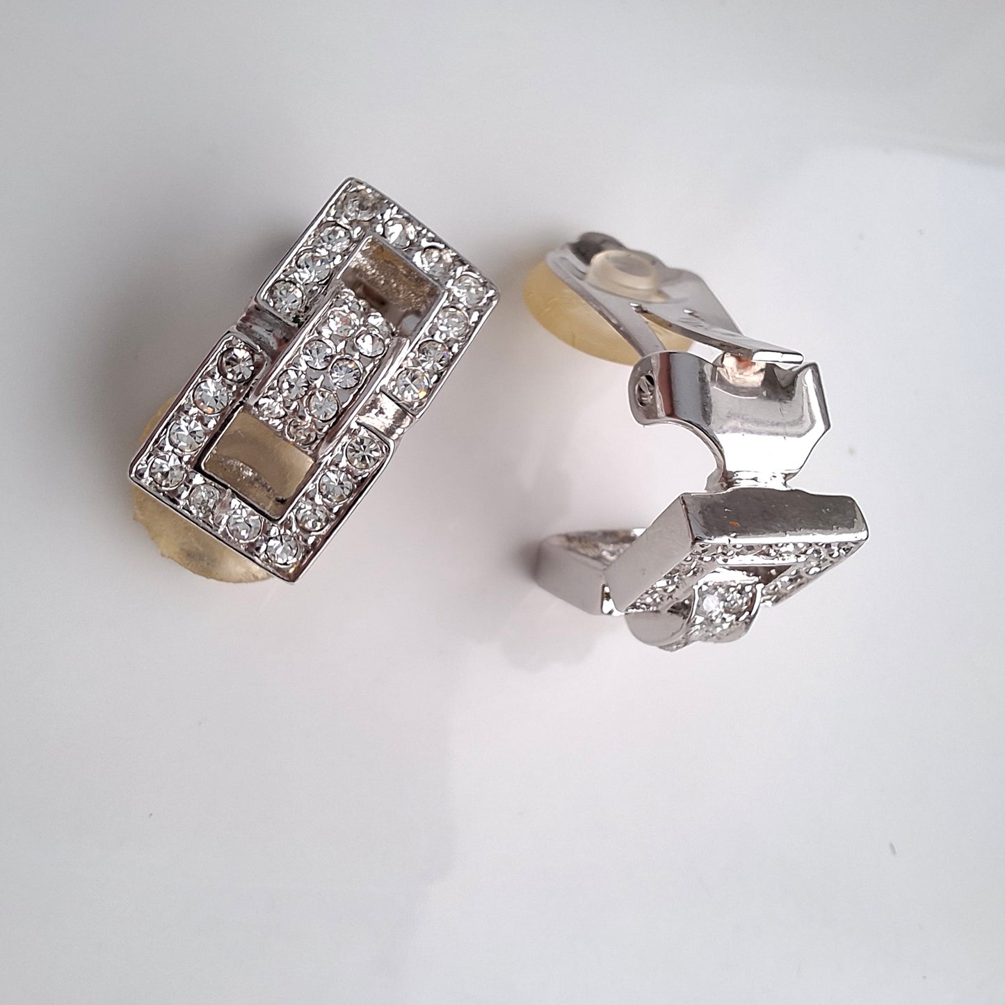 Vintage Christian Dior Diamonte Clip-on Earrings