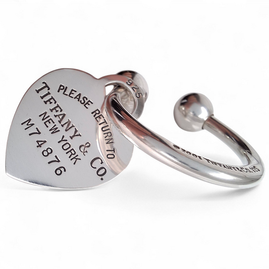 Vintage Return to Tiffany Sterling Silver Key Ring