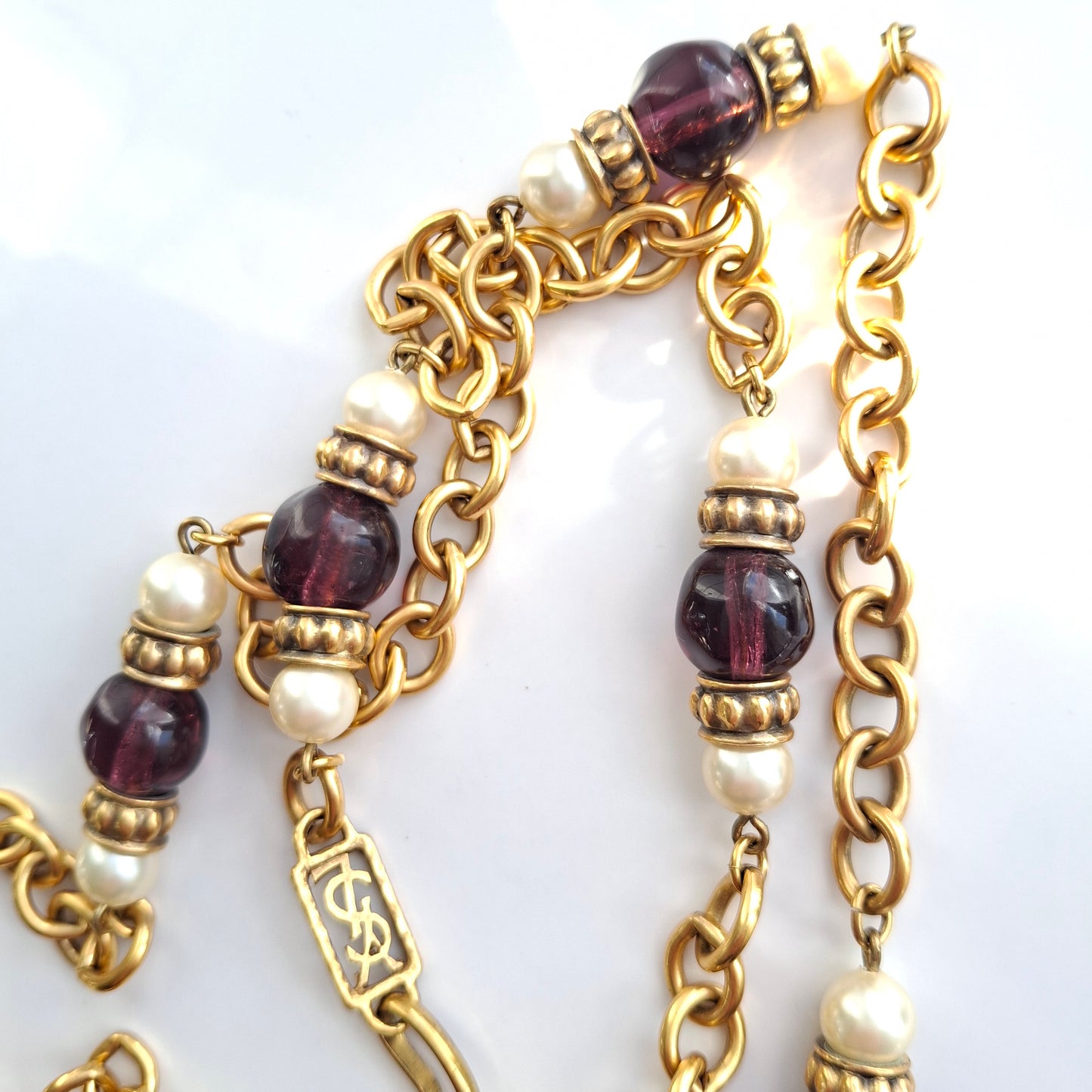 Vintage Yves Saint Laurent Long Necklace