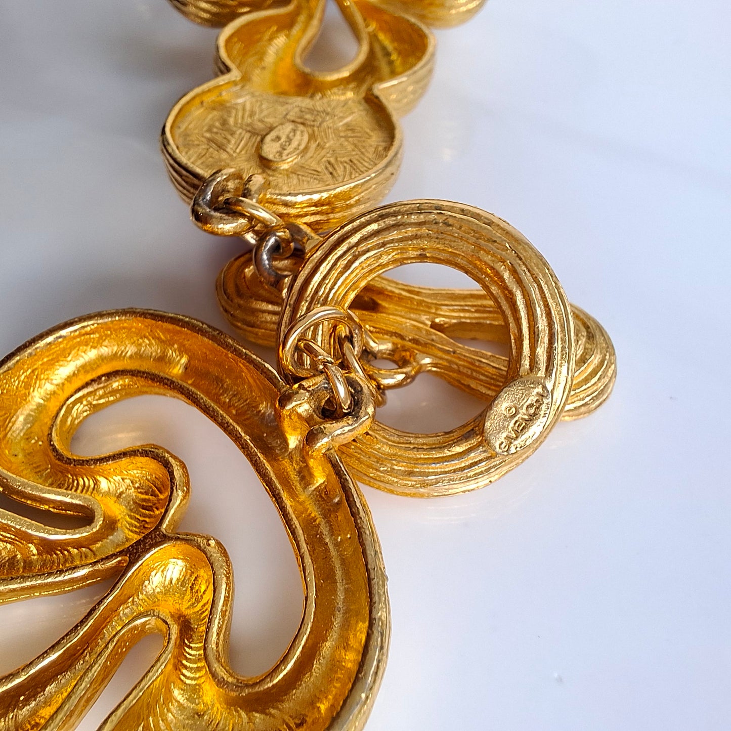 Givenchy Gold Plated and Coloured Glass Cobochon Necklace