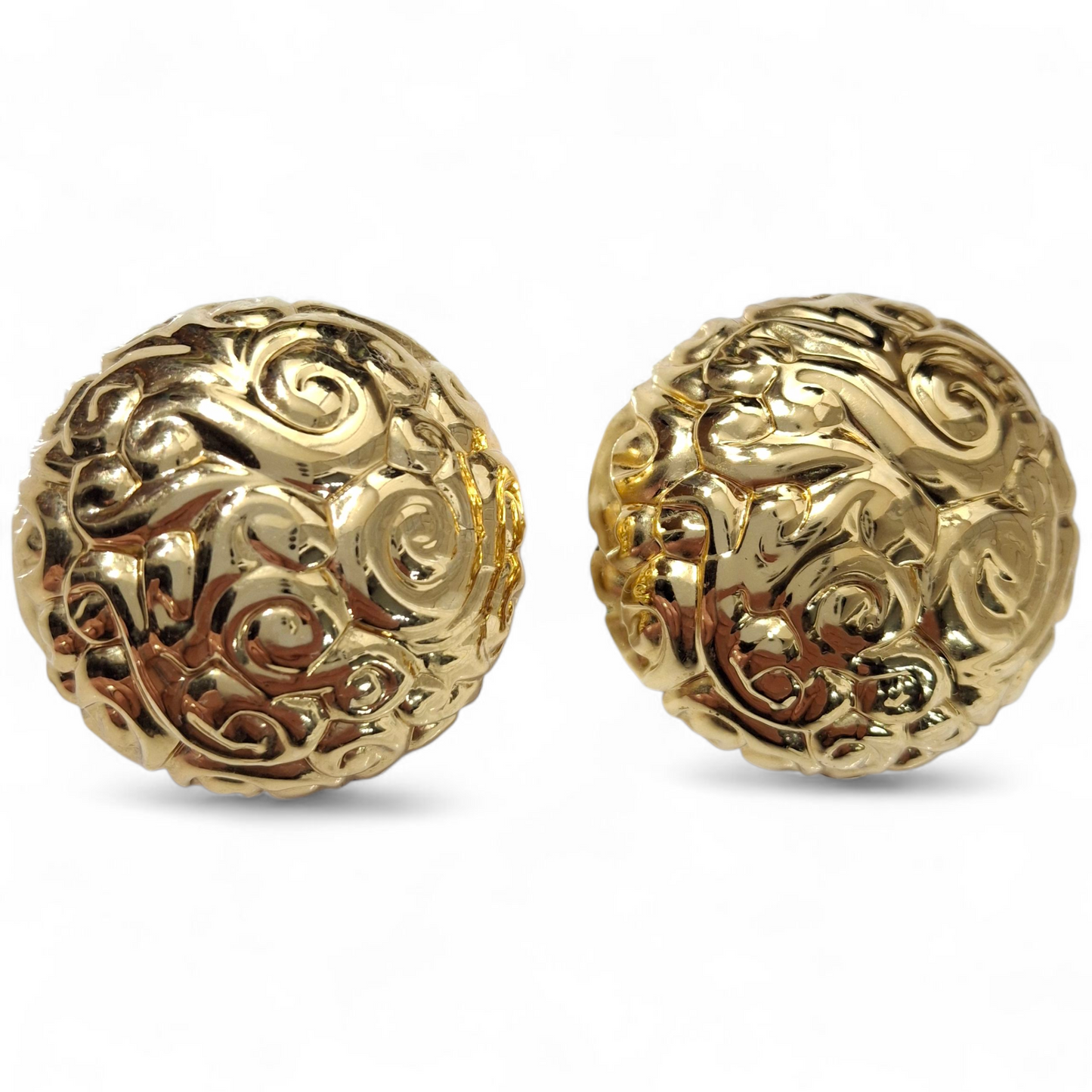 XL Yves Saint Laurent Gold Plated Earrings