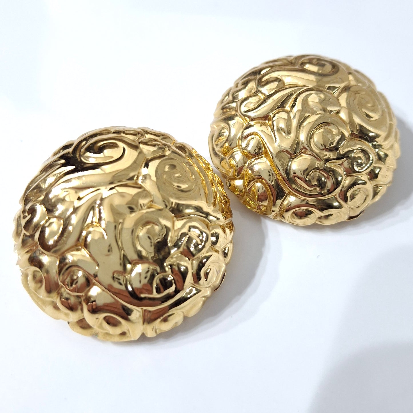 XL Yves Saint Laurent Gold Plated Earrings