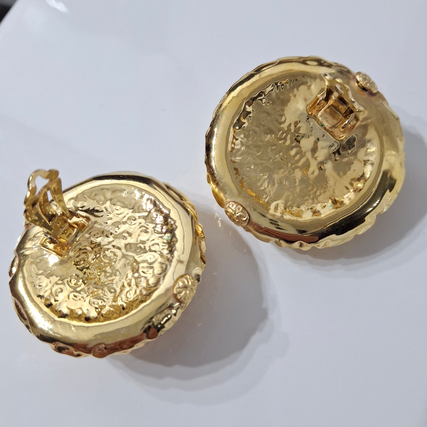 XL Yves Saint Laurent Gold Plated Earrings
