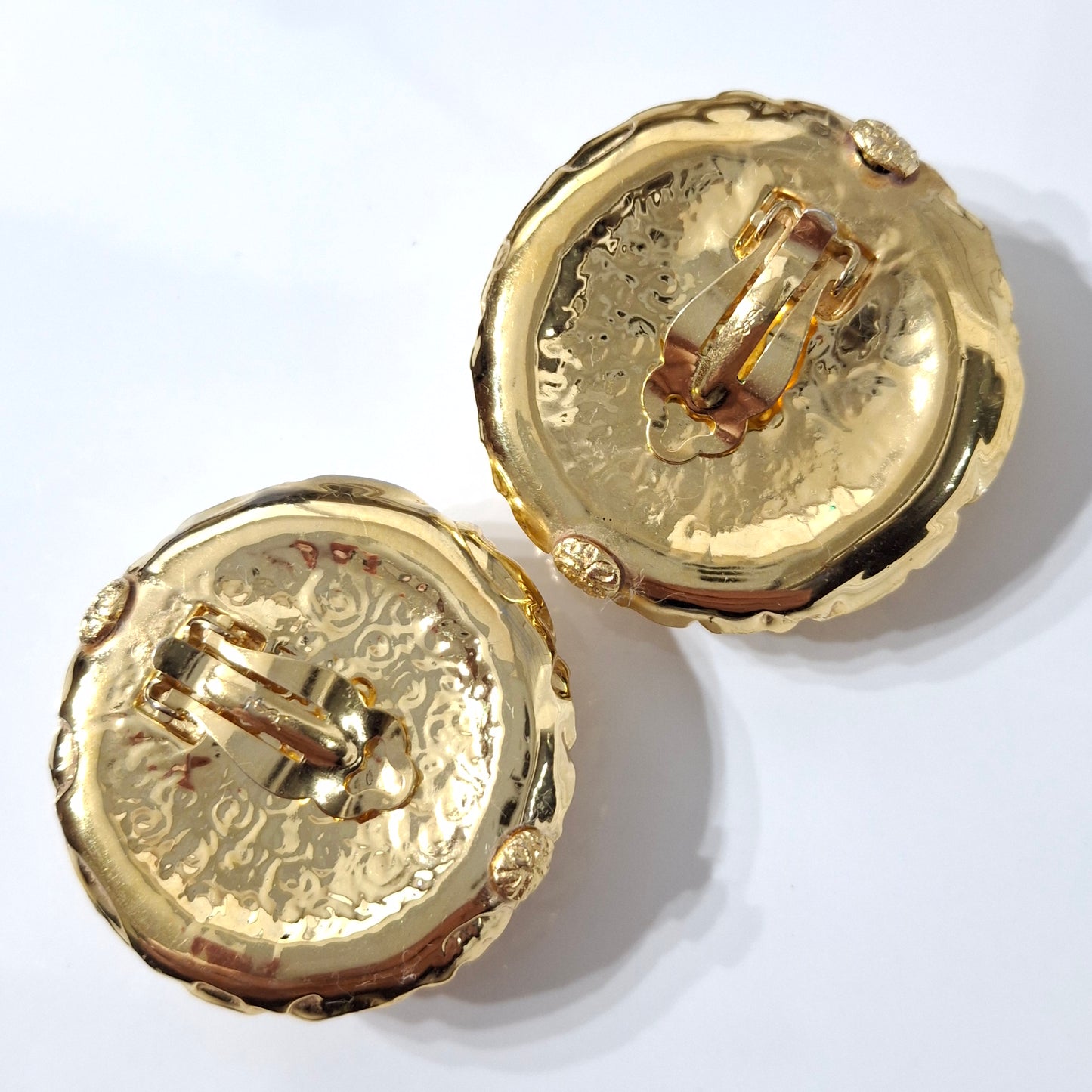 XL Yves Saint Laurent Gold Plated Earrings